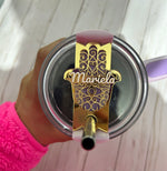 Hamsa Acrylic Cup topper