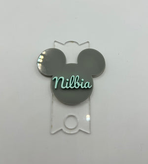 Mickey Minnie Acrylic Cup topper