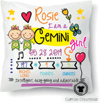 Baby Girl Zodiac Pillows