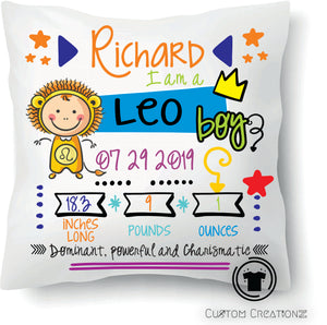 Baby Boy Zodiac Pillows