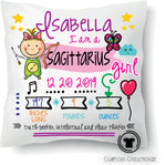 Baby Girl Zodiac Pillows