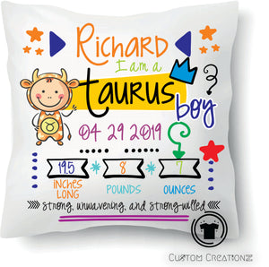 Baby Boy Zodiac Pillows