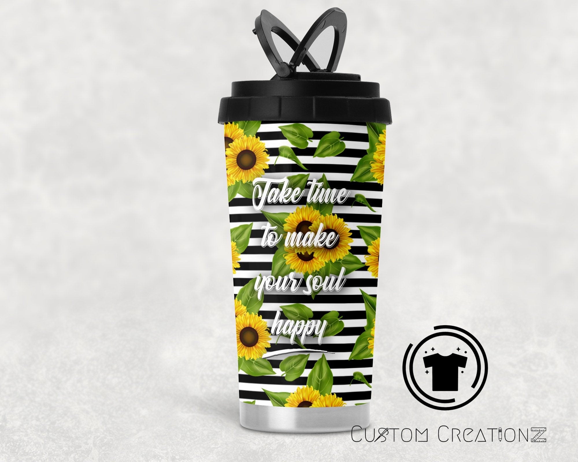 Stainless Steel Travel mug - Daisies