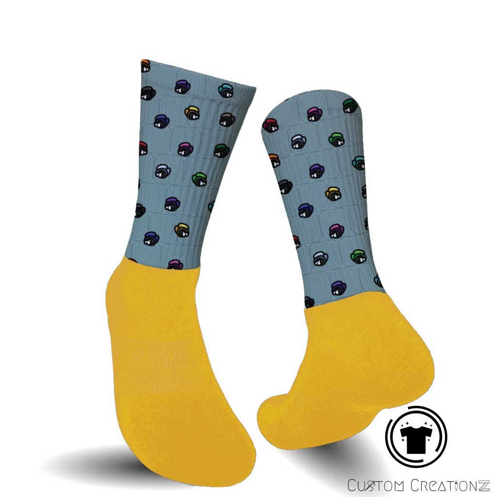 Among us Gamer socks- custom printed