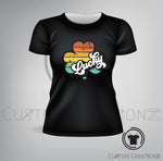 Women's short sleeved T-shirt Lucky lady